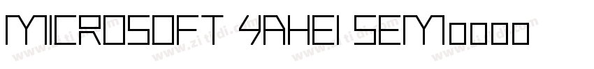 Microsoft YaHei sem字体转换